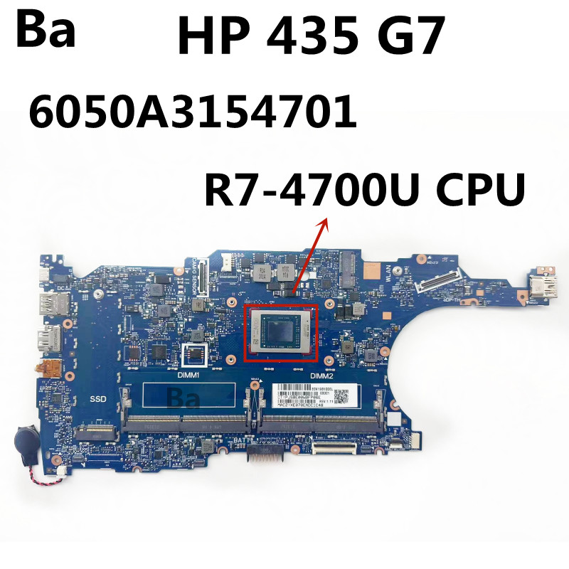 Amd Cpu Ryzen 7 - Placa-mãe portátil para HP ProBook, CPU