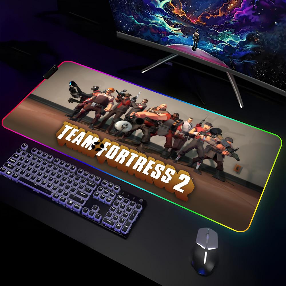 Gaming Keyboard No Rgb - Mouse Pad Gamer RGB Team Fortress