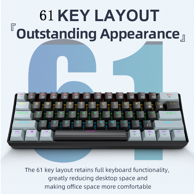 Teclado Mecânico para Jogos AP - Keyboard Gaming Blue Switch avaliação e preço