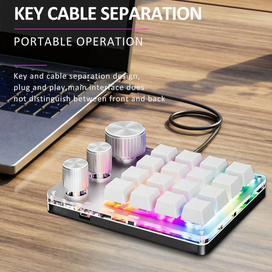 Programação sem fio bluetooth  - Gaming Keyboard Mini avaliação e preço