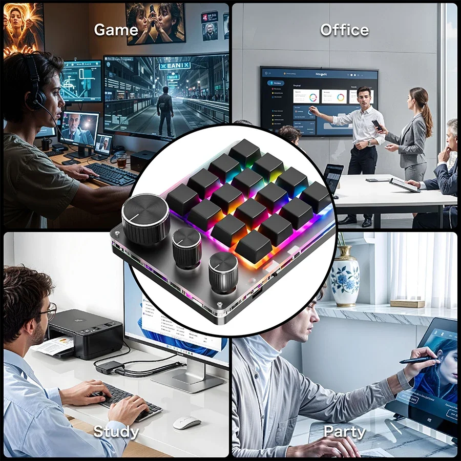 Programação sem fio bluetooth  - Gaming Keyboard Mini avaliação e preço