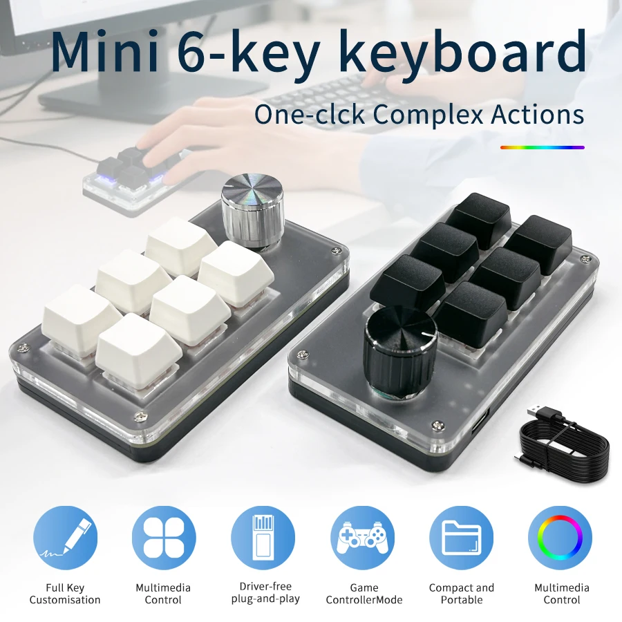 Teclado Mini Personalizado com - Gaming Keyboard Hot Swappable avaliação e preço