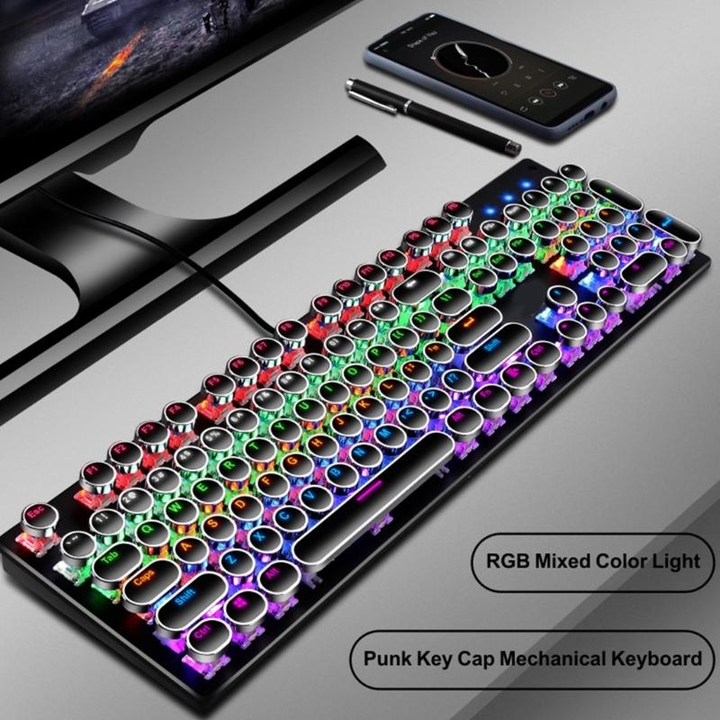 Lx0b teclado mecânico para jog - Keyboard Gaming Blue Switch avaliação e preço