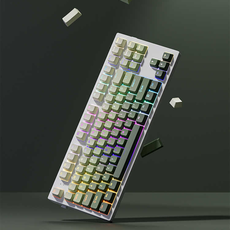 Teclas pbt de tiro duplo de uv - Gaming Keyboard No Rgb avaliação e preço