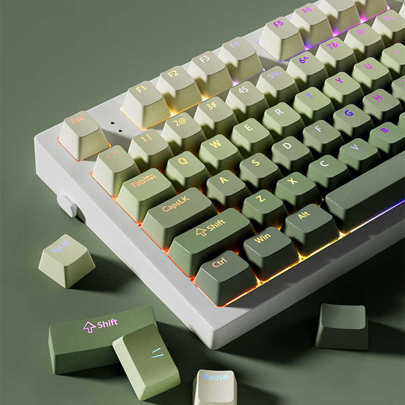 Teclas pbt de tiro duplo de uv - Gaming Keyboard No Rgb avaliação e preço