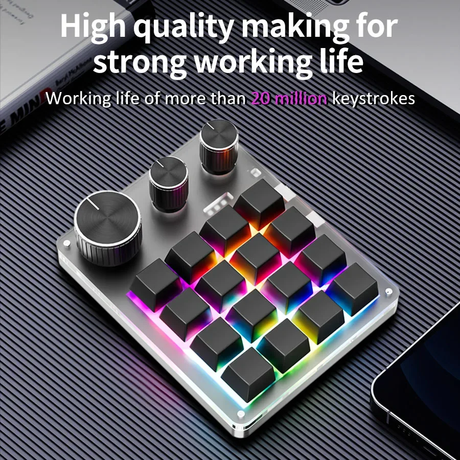 Teclado Mecânico RGB Sem Fio B - Gaming Keyboard Mini avaliação e preço