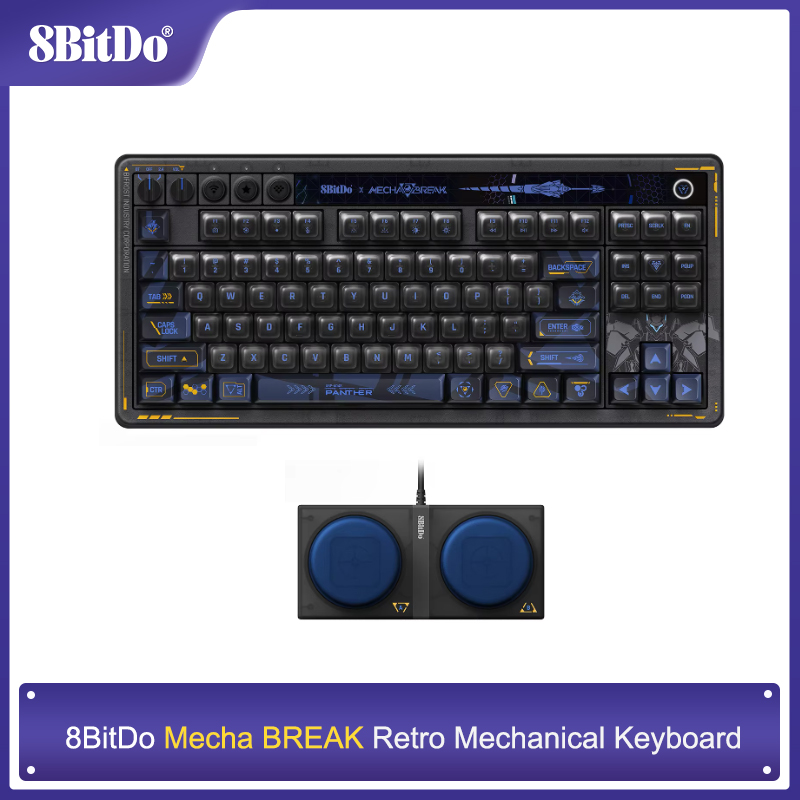 Teclado mecânico 8BitDo Retro  - Gaming Keyboard Hot Swappable avaliação e preço